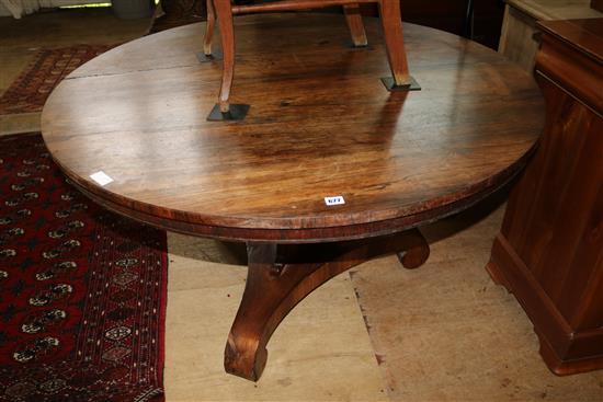 William IV rosewood circular table